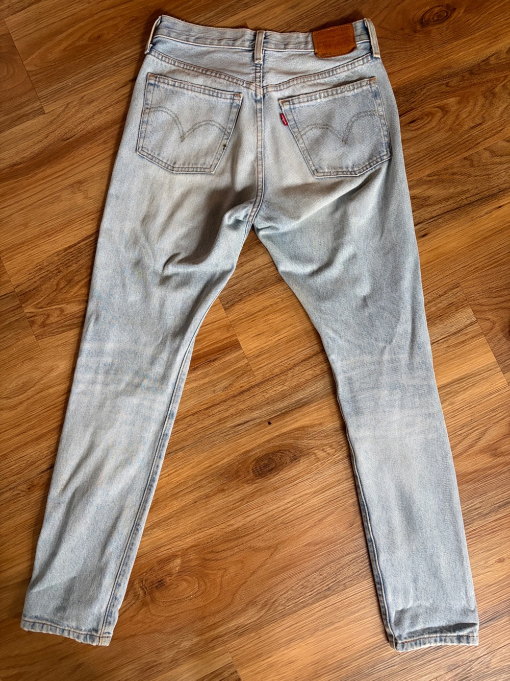 Levi Strauss 501 High-Rise Slim Straight Light Blue Women’s Jeans - Picture 4 of 7